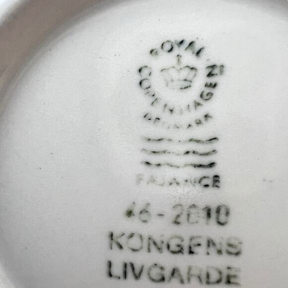 Porcelain Mini Plate Wall Art Royal Copenhagen Kongens Livgarde Blue 3.25 Inch - Picture 5 of 15